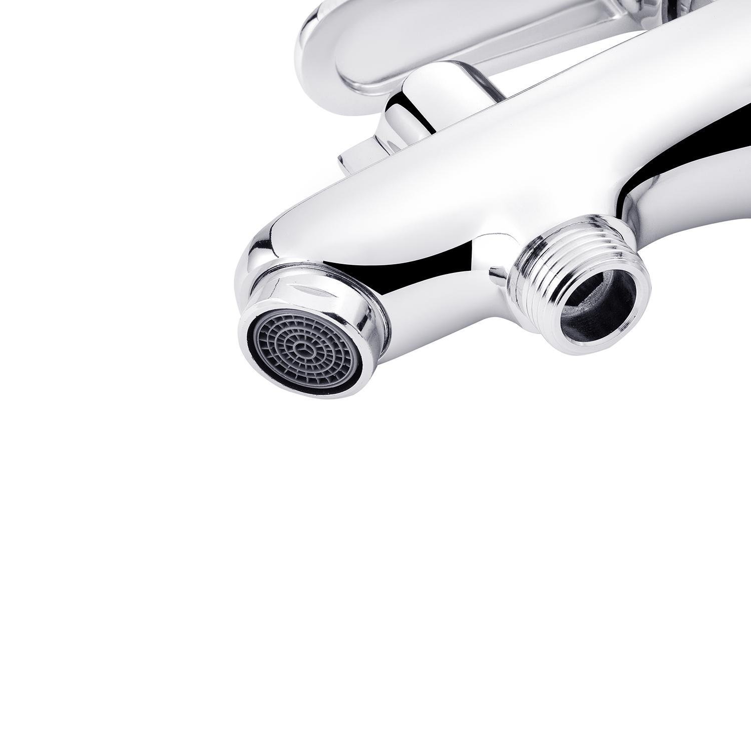 Смеситель для раковины Kroner KRM Elbe с гигиеническим душем (C015) - фото 6