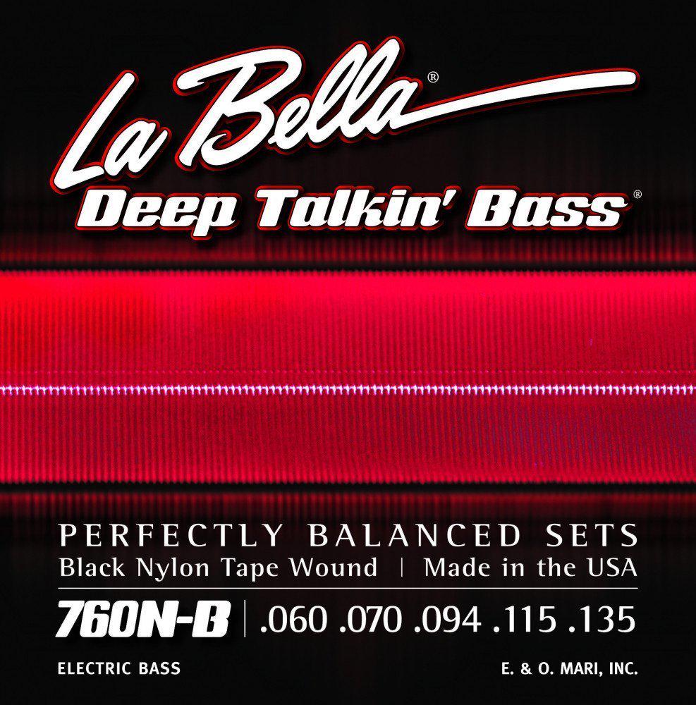 Струны для 5-струнной бас-гитары La Bella Deep Talkin Bass Black Nylon Tape 760N-B 60-135 (121451) Струны для 5-струнной бас-гитары La Bella Deep Talkin Bass Black Nylon Tape 760N-B 60-135 (121451)
