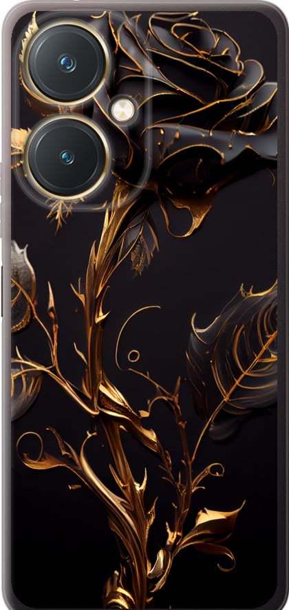Чехол на Vivo Y27 Роза 3 (5552u-579-42517) Чехол на Vivo Y27 Роза 3 (5552u-579-42517)