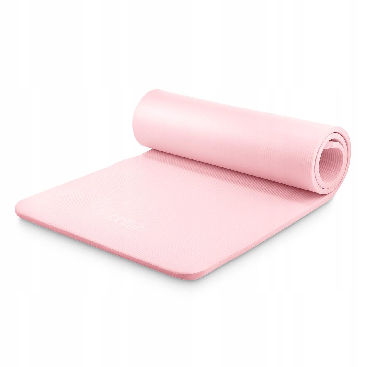 Килимок спортивний 4FIZJO NBR для йоги та фітнесу 180x60x1 см Light Pink (P-5907739317001)