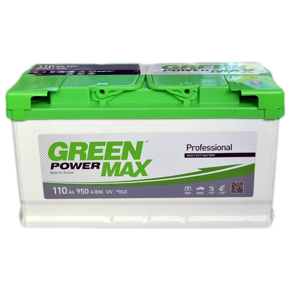 Акумулятор автомобільний Green Power MAX 950 A EN 6СТ-110 Ah (24442)