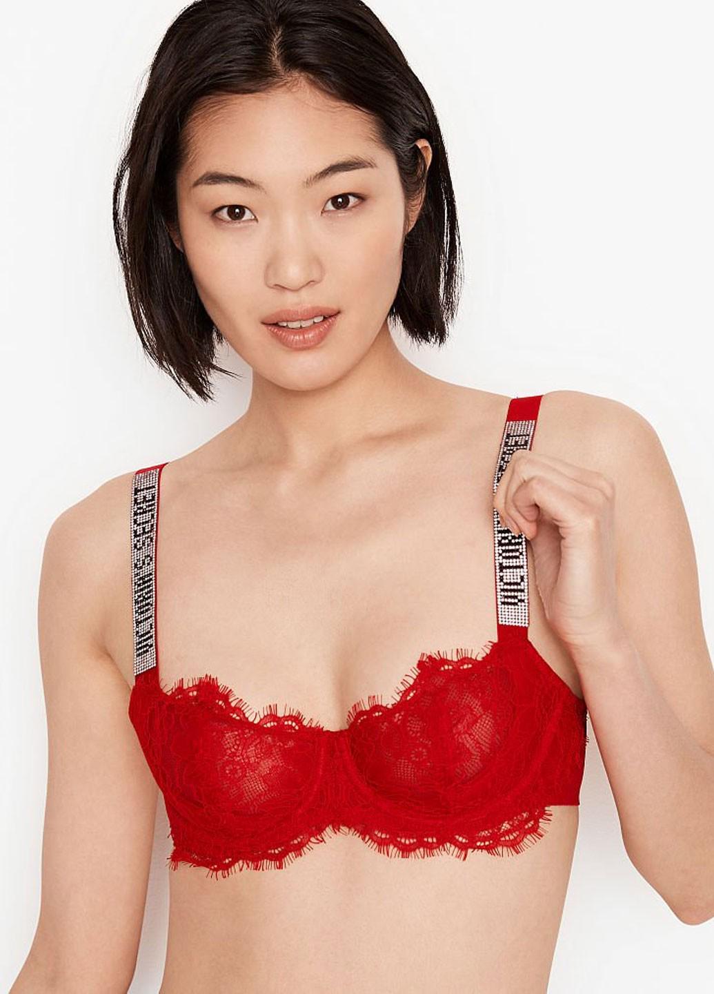 Бюстгальтер Victoria's Secret 32C Красный (70400558179QD432C)