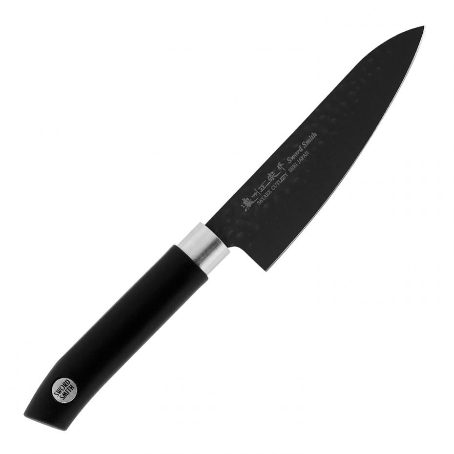 Ніж кухонний Satake Swordsmith універсальний 135 мм Black (805-711)