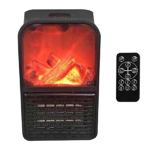Обогреватель Flame Heater с дисплеем и имитацией камина 1000 Вт Черный (DT-492)