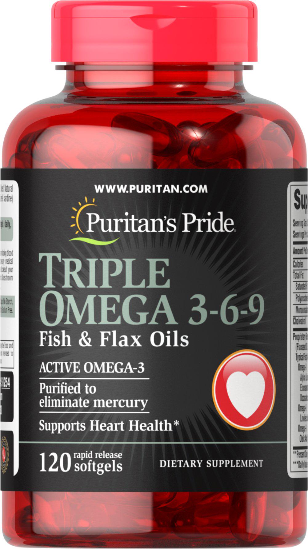 Комплекс жирных кислот Омега Puritan's Pride 120 капсул (00000029567)