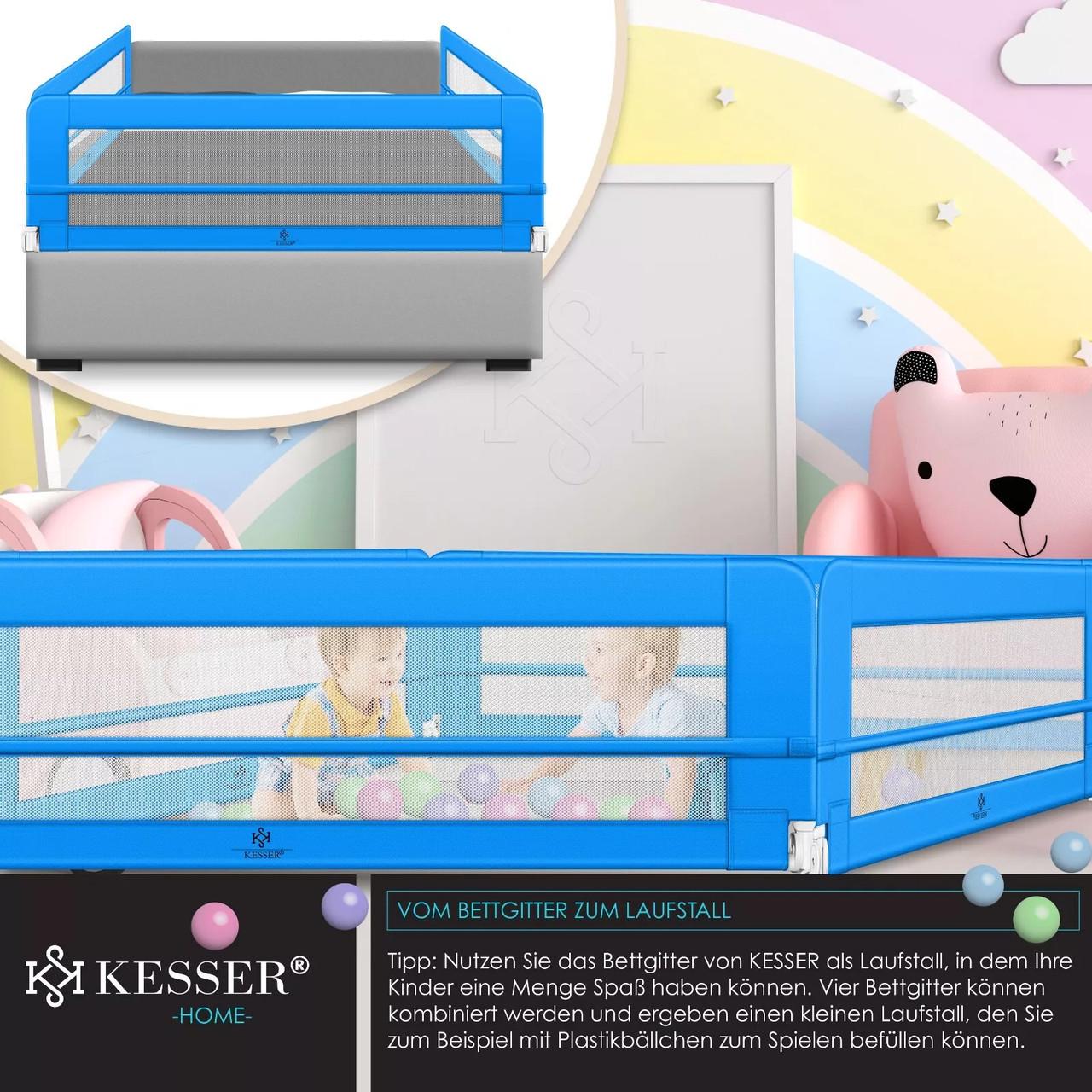 Ограждение детской кровати KESSER 200 см Синий - фото 6