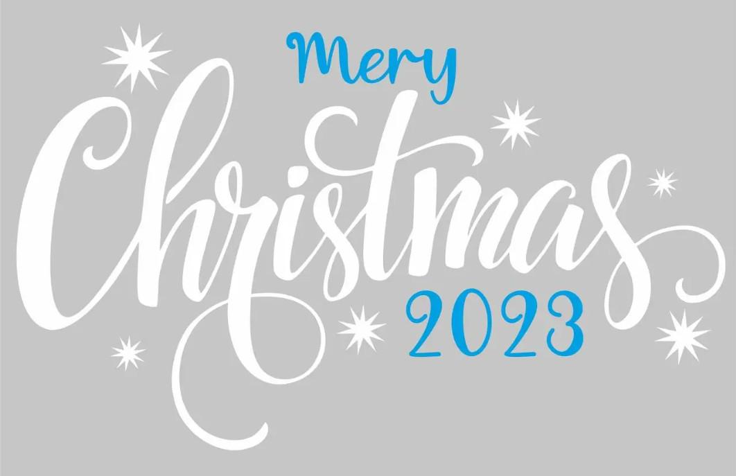 Новогодняя наклейка Zatarga Merry Christmas матовый 910х545 мм Белый (Z202359-2)