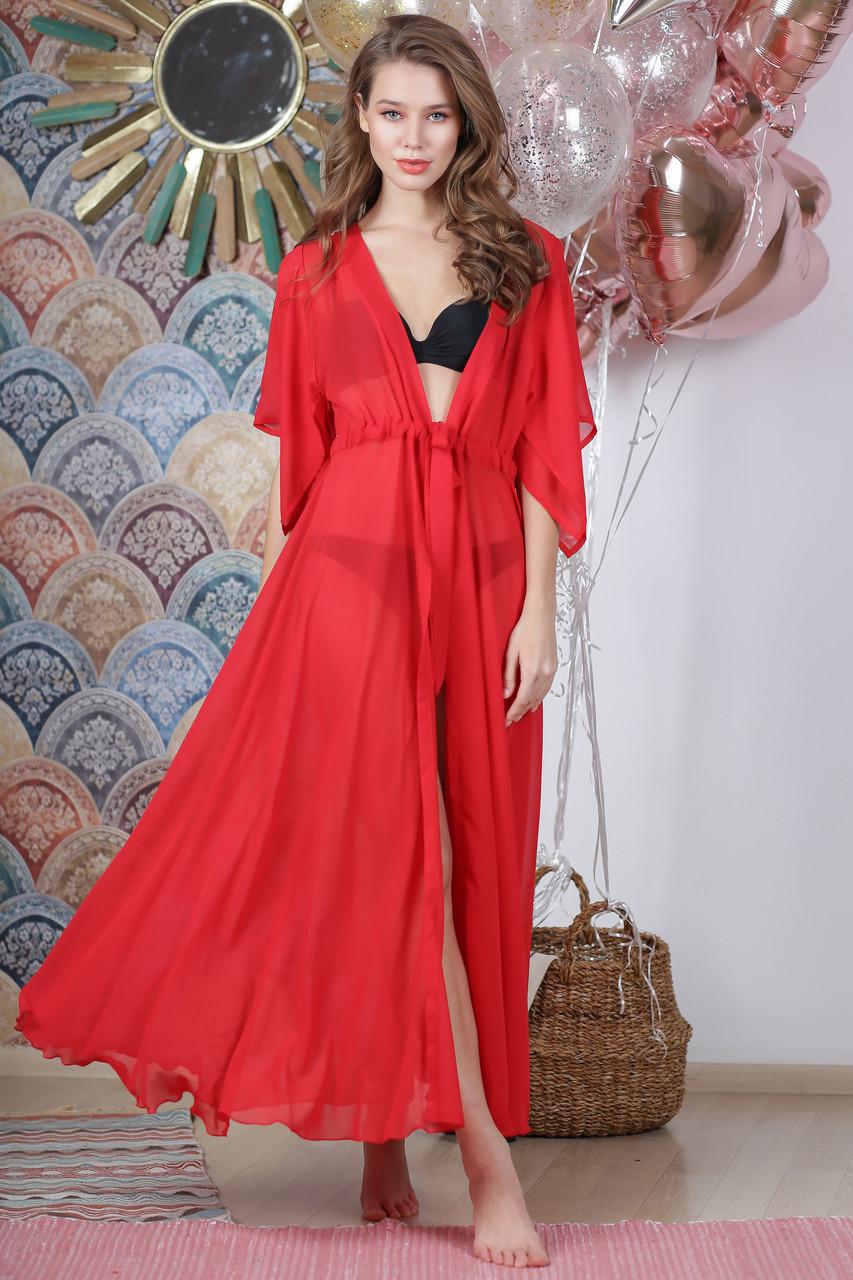 Туника пляжная 001 OS р. 42-48 Красный (33386484)