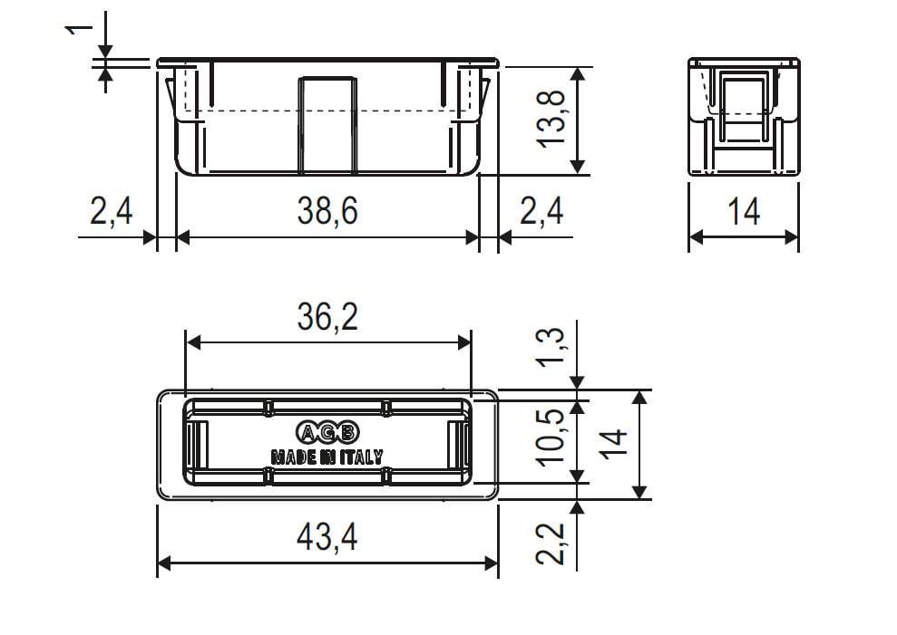 Магнитная ответная планка AGB Easy-Fix Clip Xt Polaris XT Серый (B.02402.94.78) - фото 2 Магнитная ответная планка AGB Easy-Fix Clip Xt Polaris XT Серый (B.02402.94.78) - фото 2