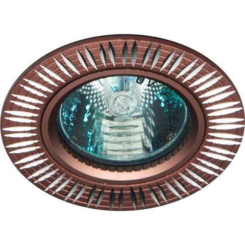 Точечный светильник врезной Feron GS-M369 MR16 GU5.3 50W круг Коричневый (03783)