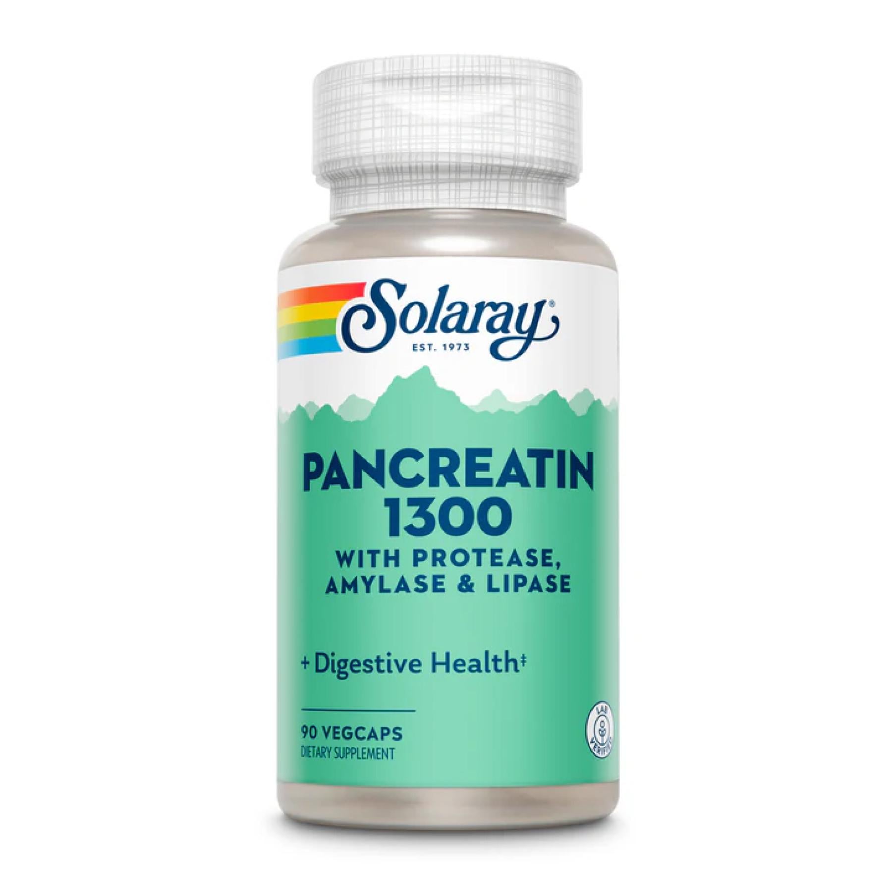 Натуральная добавка Pancreatin 1300 Digestive Enz 1300 mg 90 veg caps (2023-10-3577)