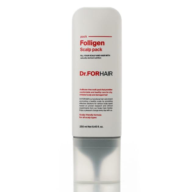 Маска для шкіри голови оздоровлююча Dr.FORHAIR Folligen Scalp Pack 250 мл