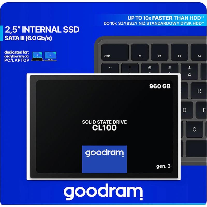 Твердотільний накопичувач Goodram 960 Гб TLC 3D (SSDPR-CL100-960-G3) - фото 4