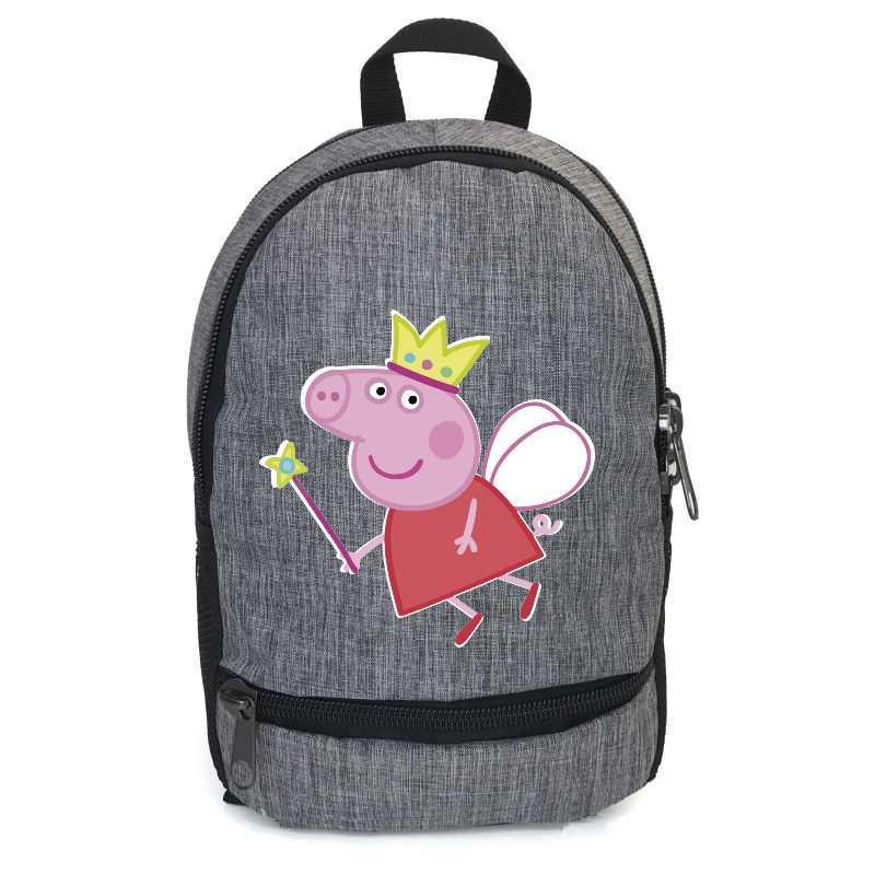 Шкільний рюкзак підлітковий Cappucino Toys Свінка Пеппа PIG 008 12,5 л Сірий (1670545682)