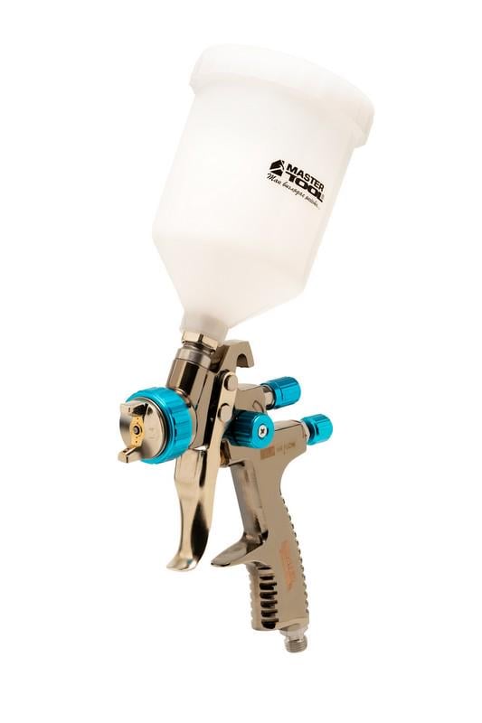 Фарбопульт пневматичний MasterTool LVLP ВПЛБ 600 мл Ø 1,4 мм круглий/плоский факел 125-170 л/хв 15-25 бар (80-8802)