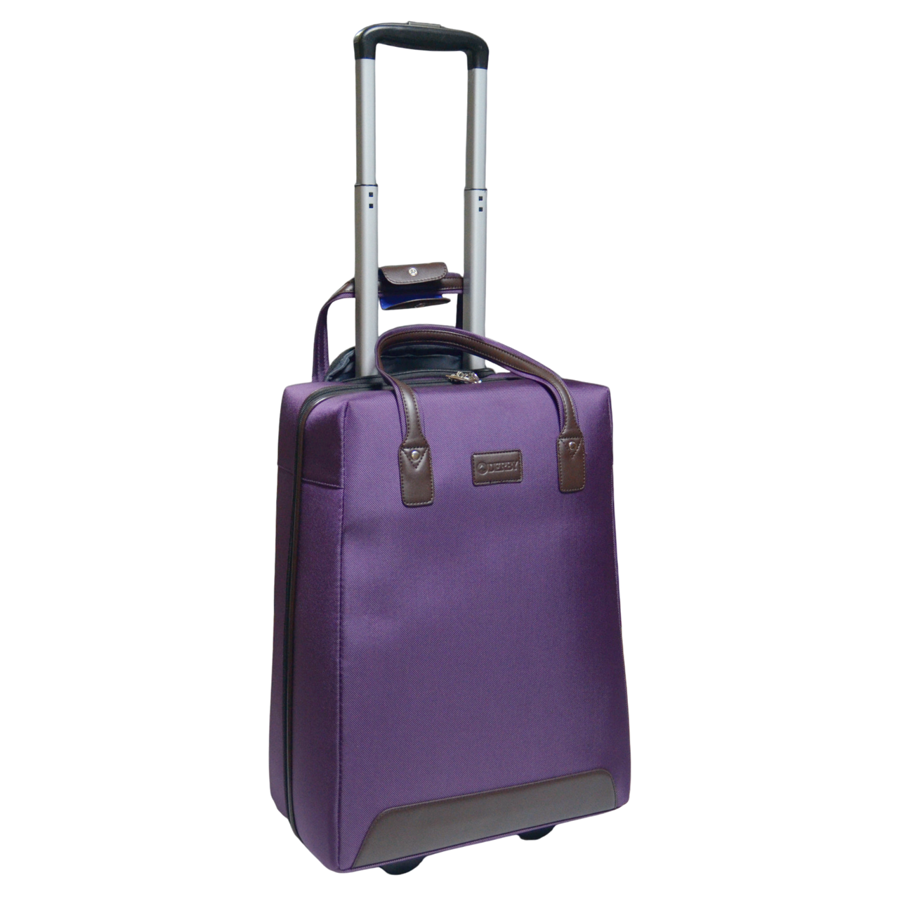 Чемодан ручная кладь Derby 092402-L текстильная 2 колеса Purple (2450794991)