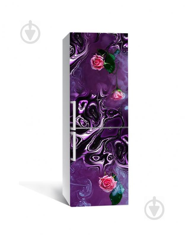 Наклейка на холодильник Zatarga «Фіолетова лава» 650х2000 мм вінілова 3Д наклейка декор на кухню Наклейка на холодильник Zatarga «Фіолетова лава» 650х2000 мм вінілова 3Д наклейка декор на кухню