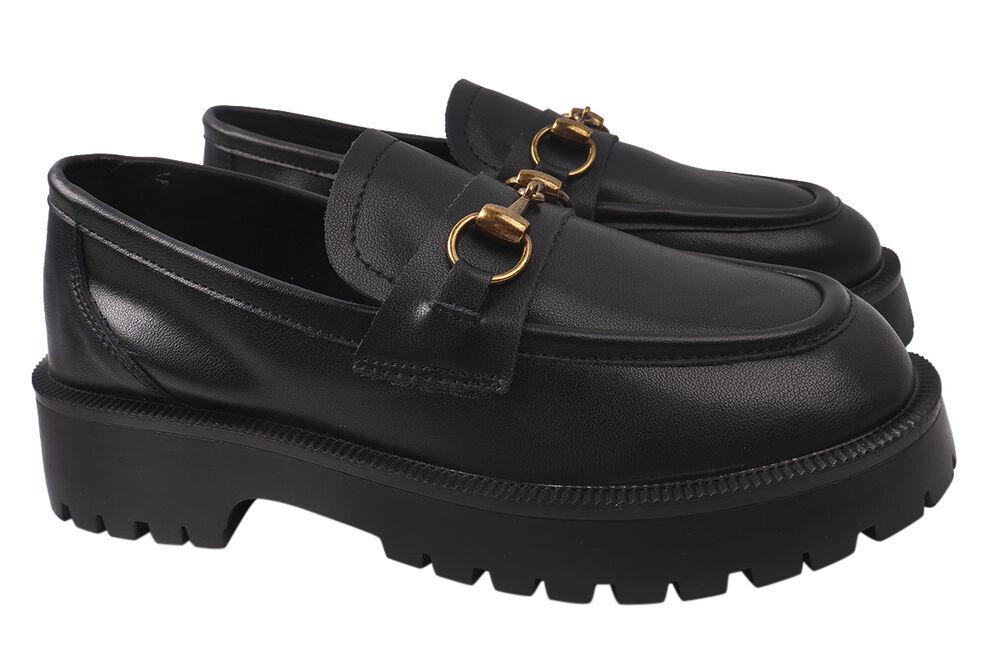 Туфли женские Li Fexpert из кожи р. 37 Черный (679-21/22DTC)