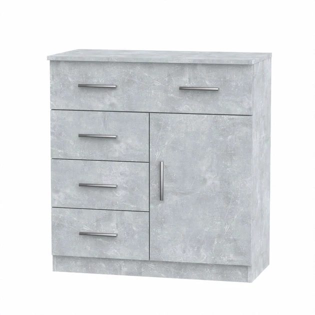 Комод Компанит с ящиками и дверцей 80х39х84,9 см Орех эко (26913853)