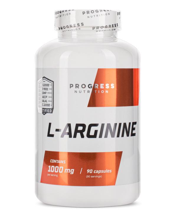 Амінокислота Progress Nutrition L-Arginine 90 капс. (5351)