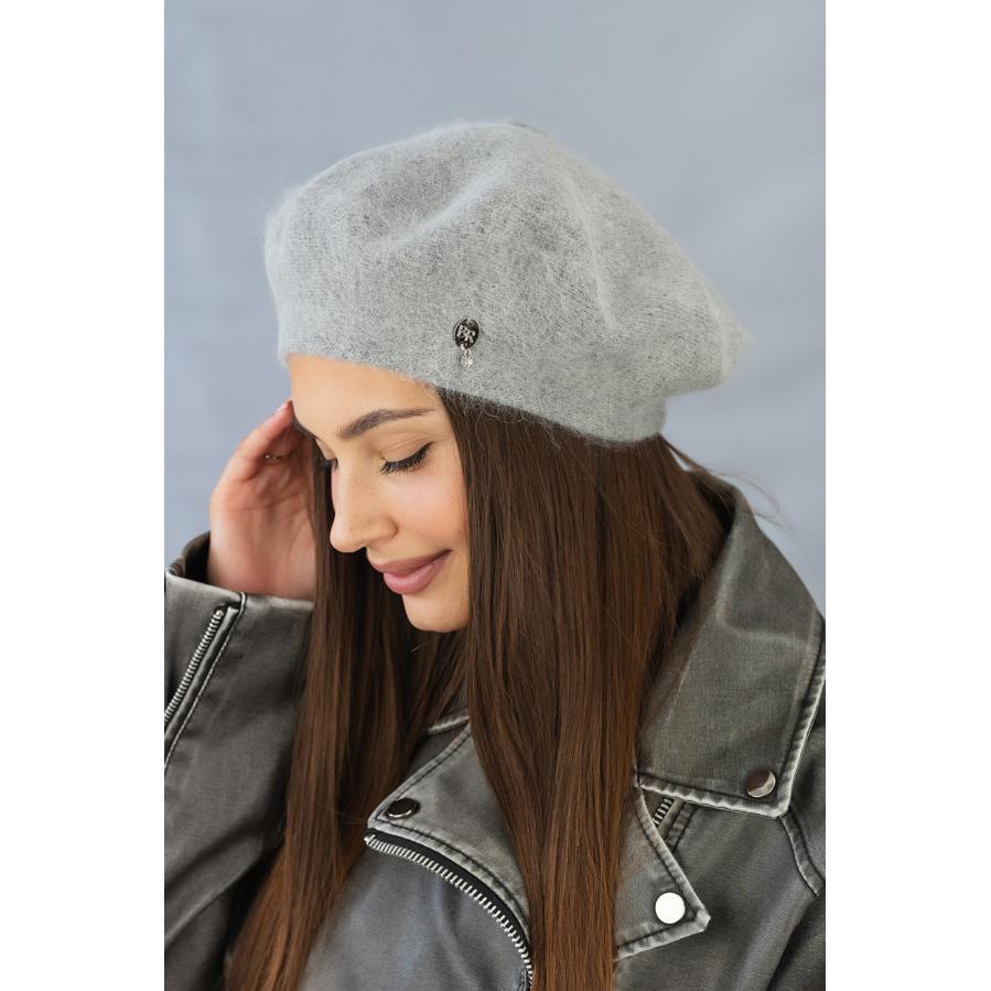Берет женский с шерстью кролика Braxton 5165 one size Серый