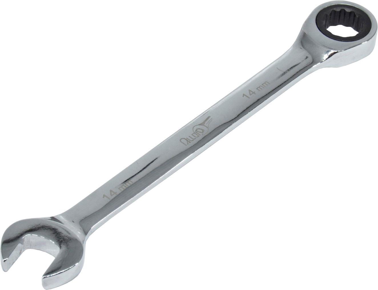 Ключ рожково-накидной Alloid с трещоткой 14 мм (КТ-2081-14)