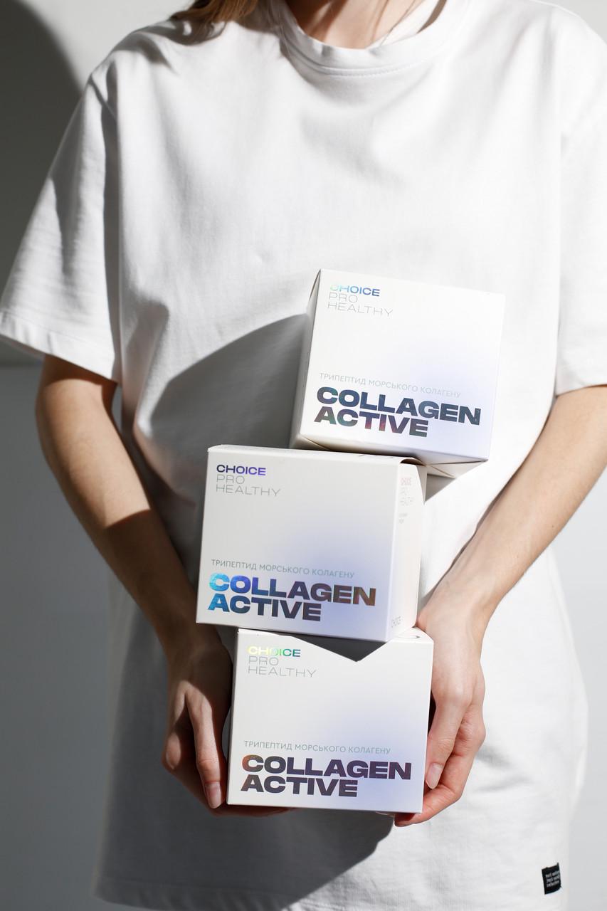 Морський колаген трипептид Choice в саше для суглобів шкіри волосся та нігтів COLLAGEN ACTIVE (2003257400) - фото 9