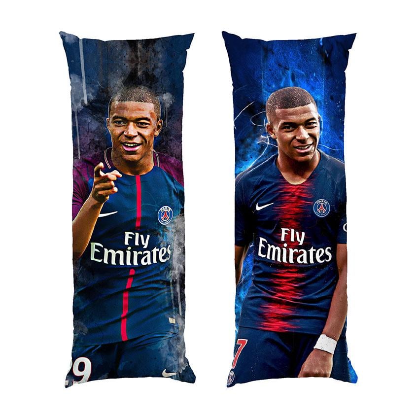 Подушка дакимакура Kylian Mbappe Lottin габардин 180х60 см (111869-4)