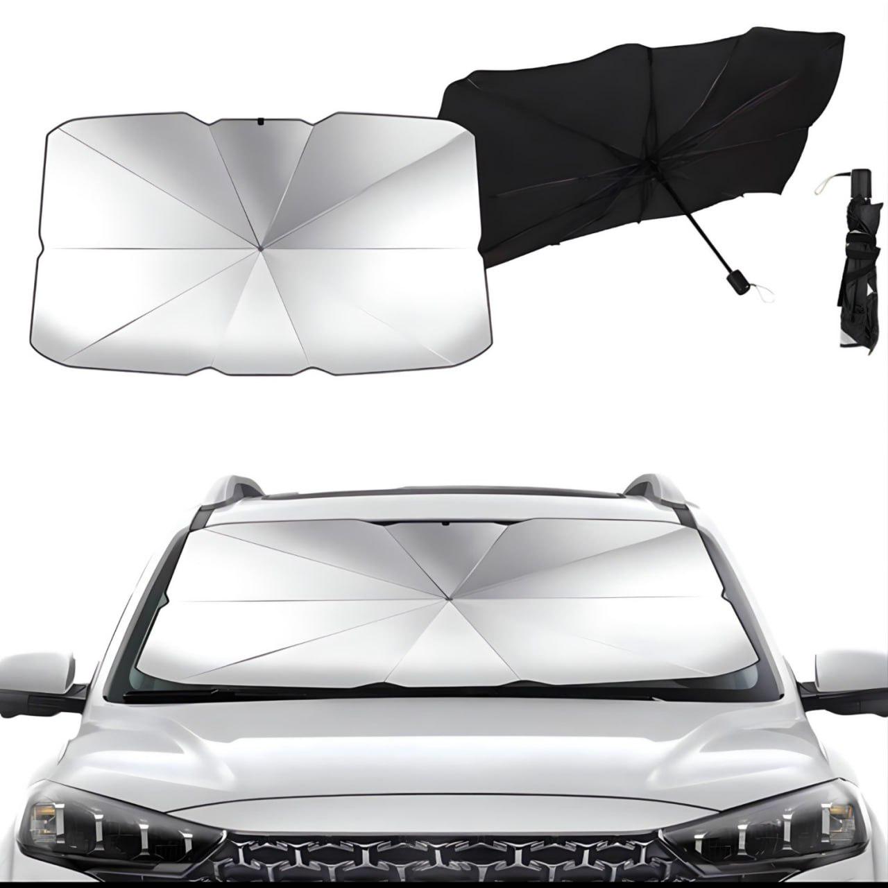 Сонцезахисна парасолька автомобільна 140x78 см - фото 3 Сонцезахисна парасолька автомобільна 140x78 см - фото 3