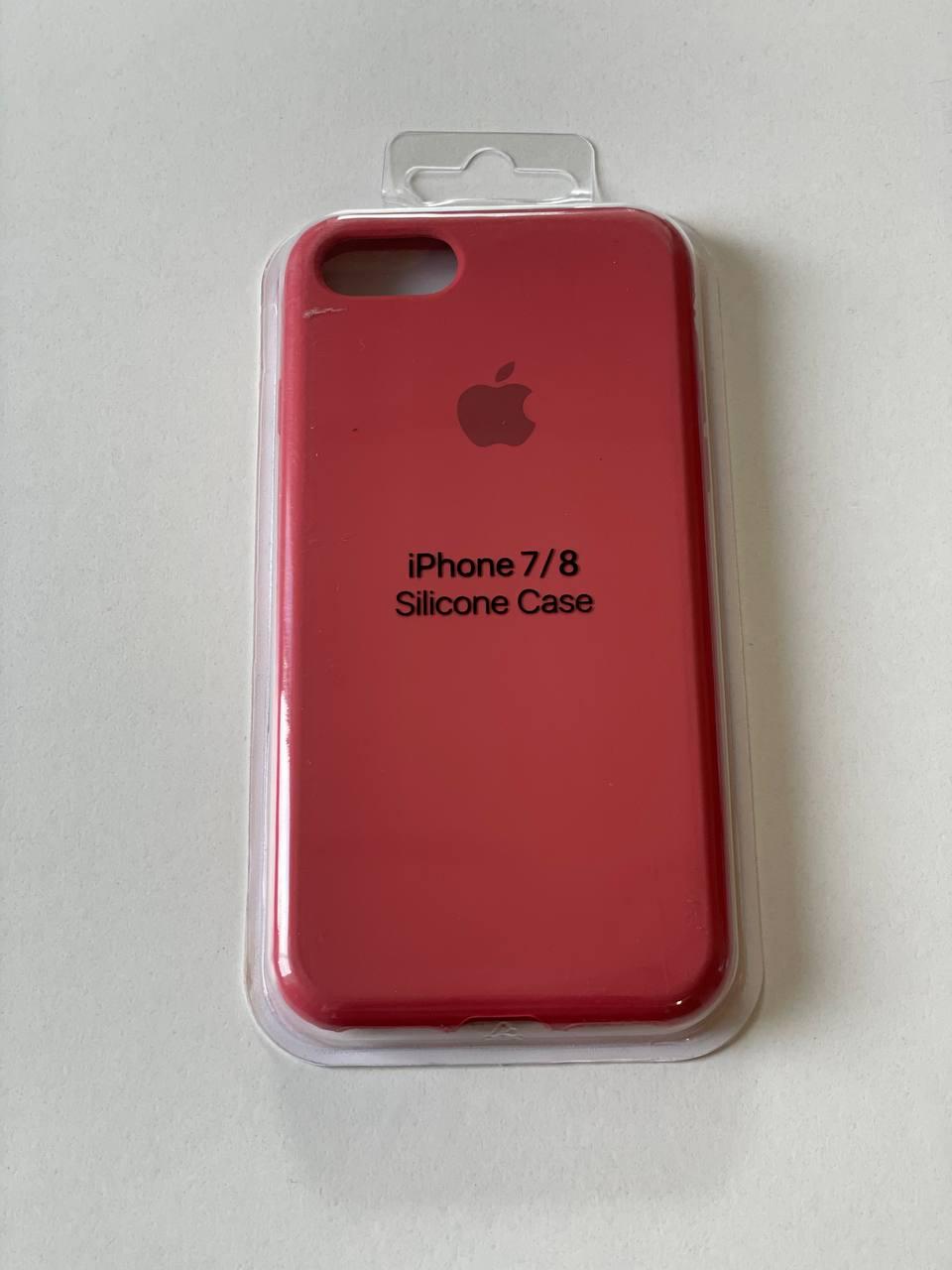 Силиконовый чехол для iPhone 7/8 / красный