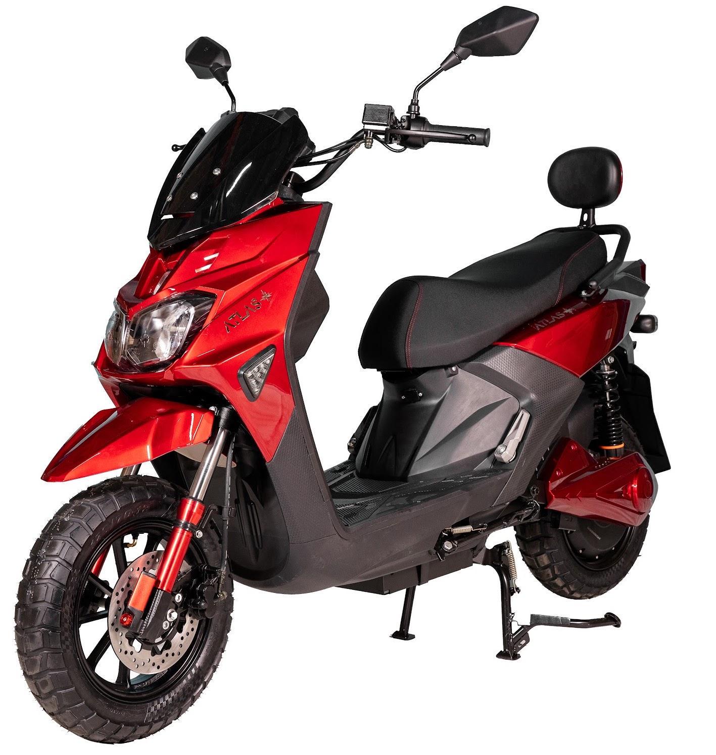 Электроскутер ATLAS Fox 2000W 72V 20 Ah Red (3149) Электроскутер ATLAS Fox 2000W 72V 20 Ah Red (3149)