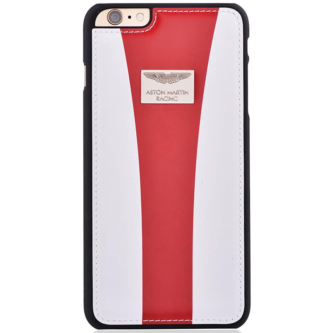 Чехол накладка Aston Martin Racing Back Case with Racing Strap for iPhone 6/6S White/Red (6952897954888)