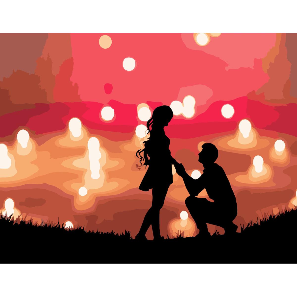 Картина по номерам Strateg Премиум Чувство с лаком 40х50 см (SY6736)