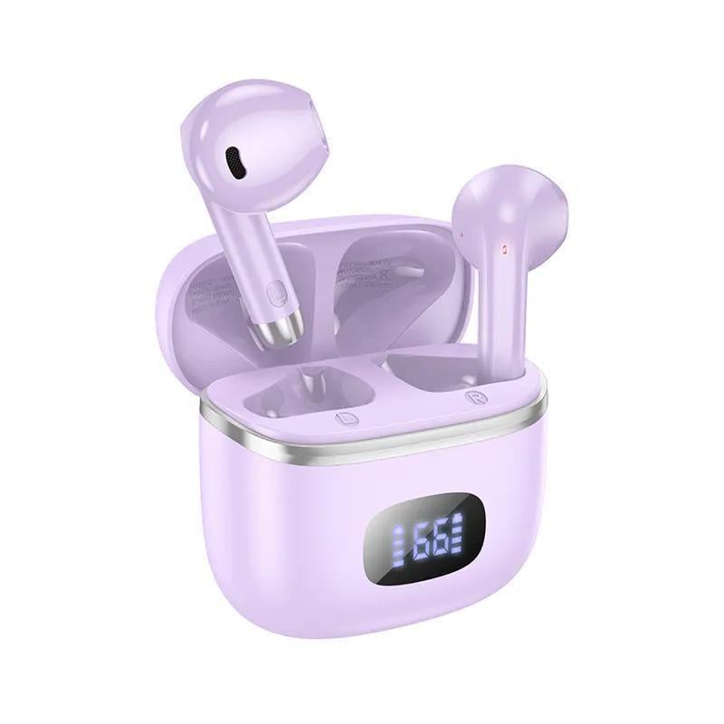 Беспроводные наушники Hoco EQ1 Music guide true wireless BT headset Purple (6931474798510)