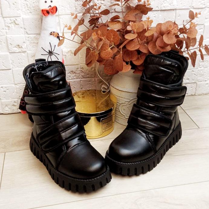 Ботинки дутики зимние на девочку Lilin р. 33 21,2 см Черный (551102) - фото 7 Ботинки дутики зимние на девочку Lilin р. 33 21,2 см Черный (551102) - фото 7