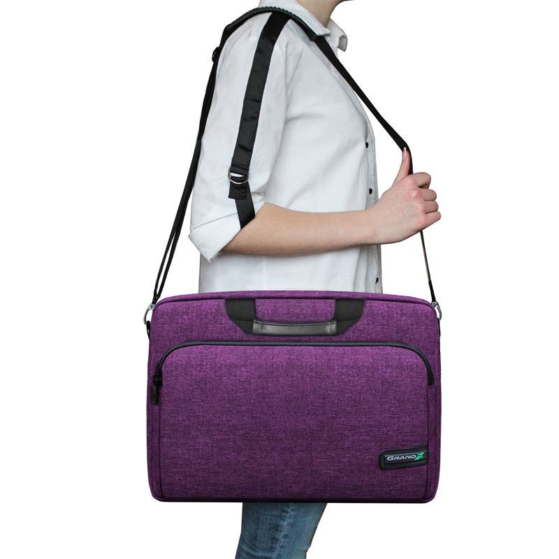 Сумка для ноутбука Grand-X SB-138P Zipper 14" Purple (26449054) - фото 5 Сумка для ноутбука Grand-X SB-138P Zipper 14" Purple (26449054) - фото 5