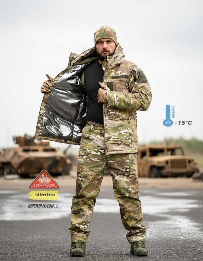 Тактический костюм мужской зимний р. 52. Мультикам (PK55004)