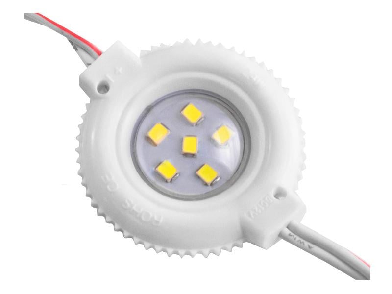 Модуль светодиодный LEDUA 3030-6LED 12V по 20 шт. пластина Белый (2918)