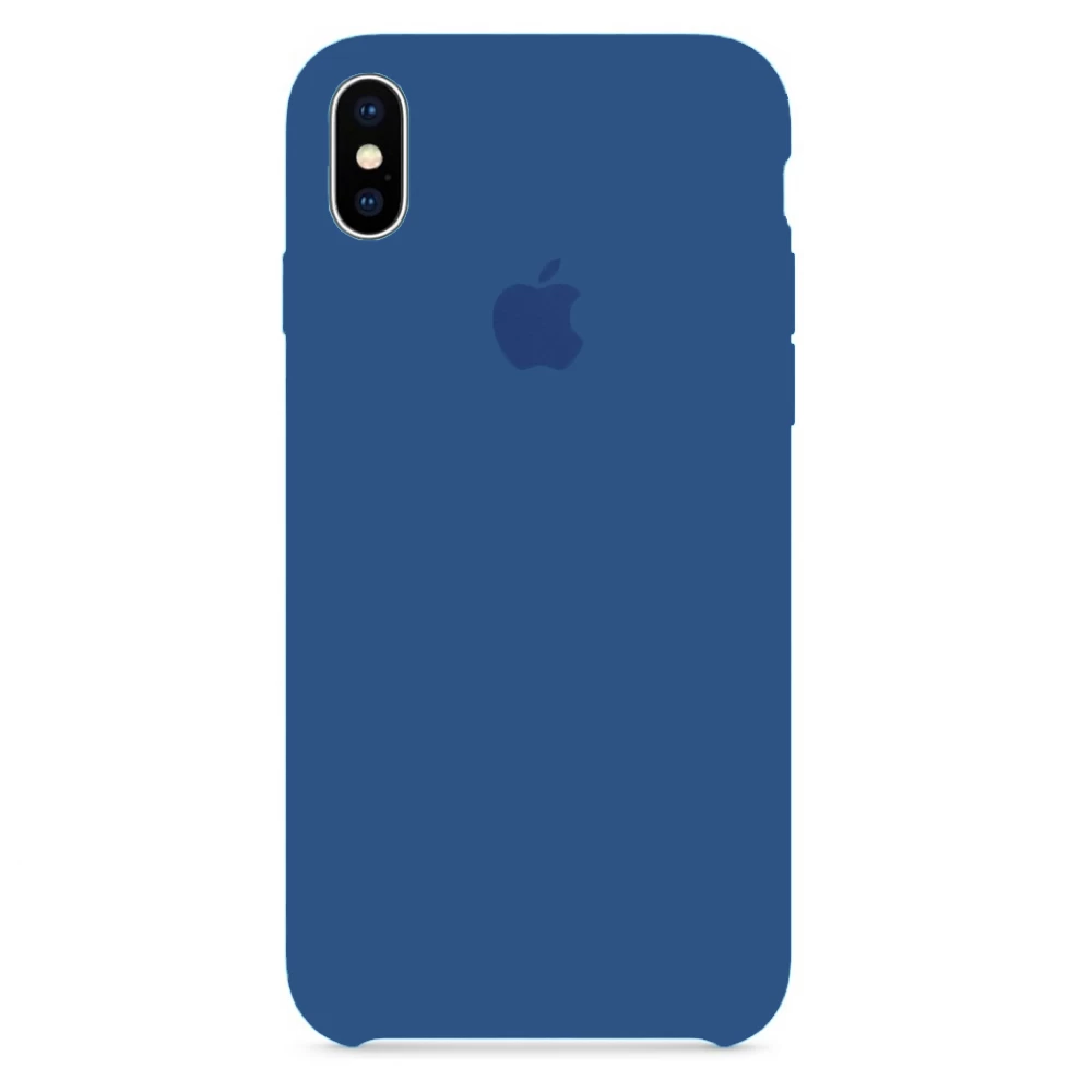 Силиконовый Чехол Накладка Silicone Case для iPhone Xs Max Navy Blue