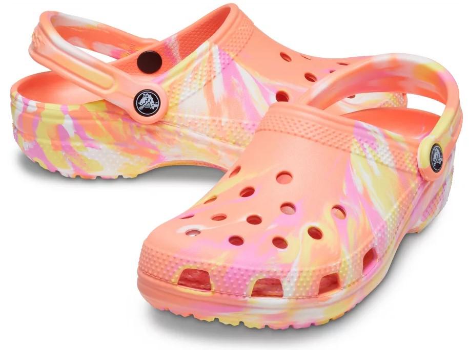 Крокси жіночі Crocs Classic Clog Marbled р. 37-38 Різнокольоровий (24184)