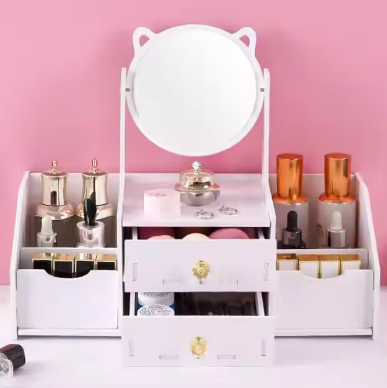 Органайзер для косметики и макияжа от UrbanKit с подвижным зеркалом 5 отделений - фото 4 Органайзер для косметики и макияжа от UrbanKit с подвижным зеркалом 5 отделений - фото 4