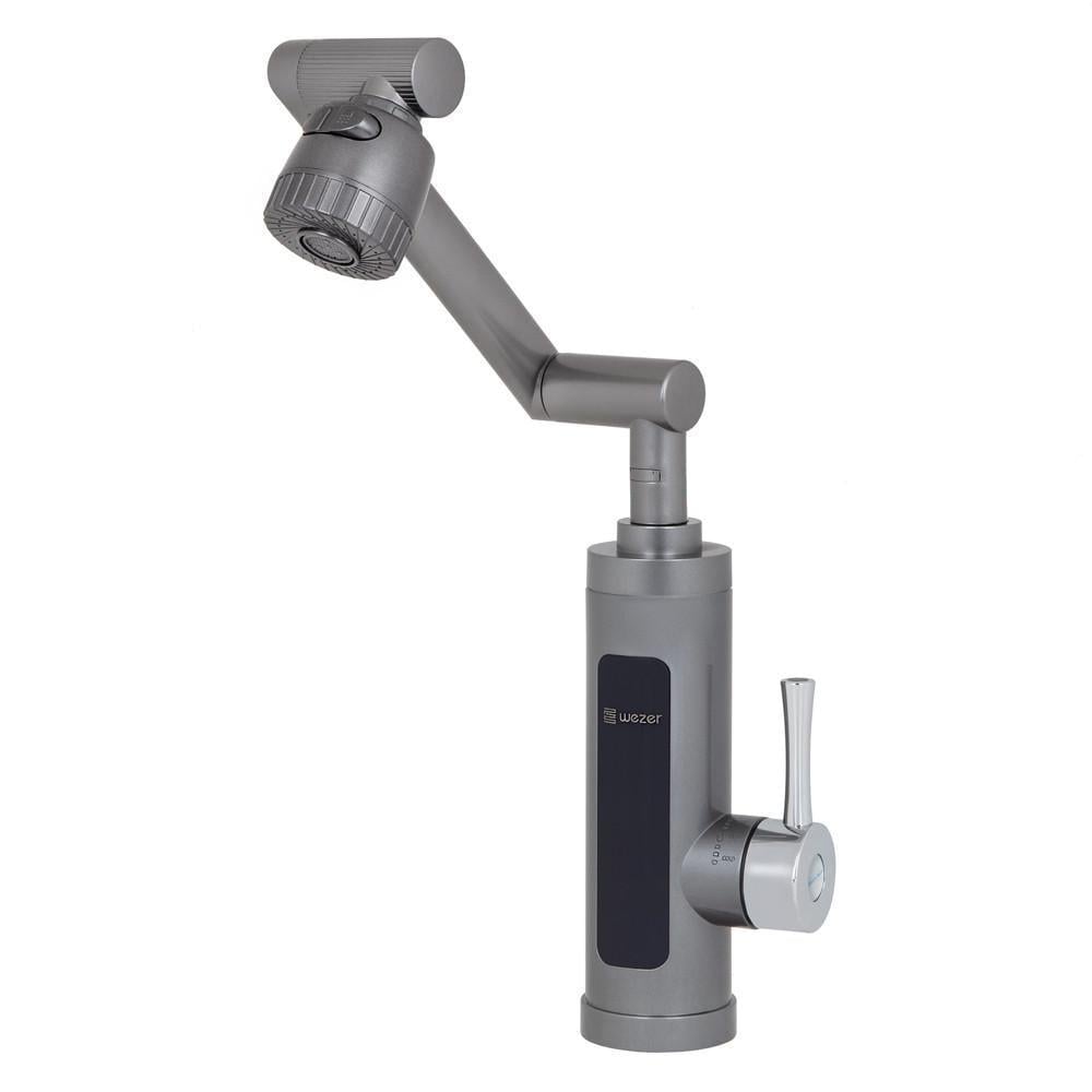 Проточный водонагреватель Wezer SDR-F16T разноуровневый излив датчик температуры 3,3 кВт Серый (1055382)