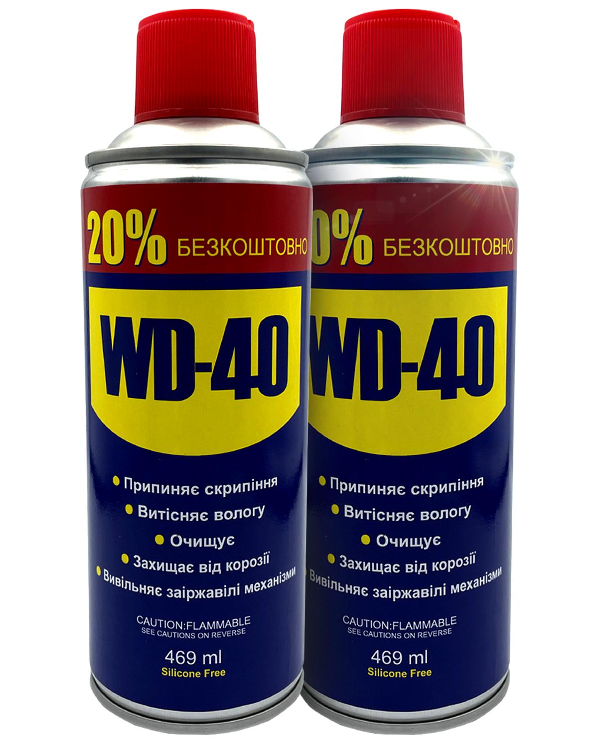 Аерозоль універсальний WD-40 для змащування деталей багатоцільовий 938 мл 2 шт. (451057565) - фото 1 Аерозоль універсальний WD-40 для змащування деталей багатоцільовий 938 мл 2 шт. (451057565) - фото 1