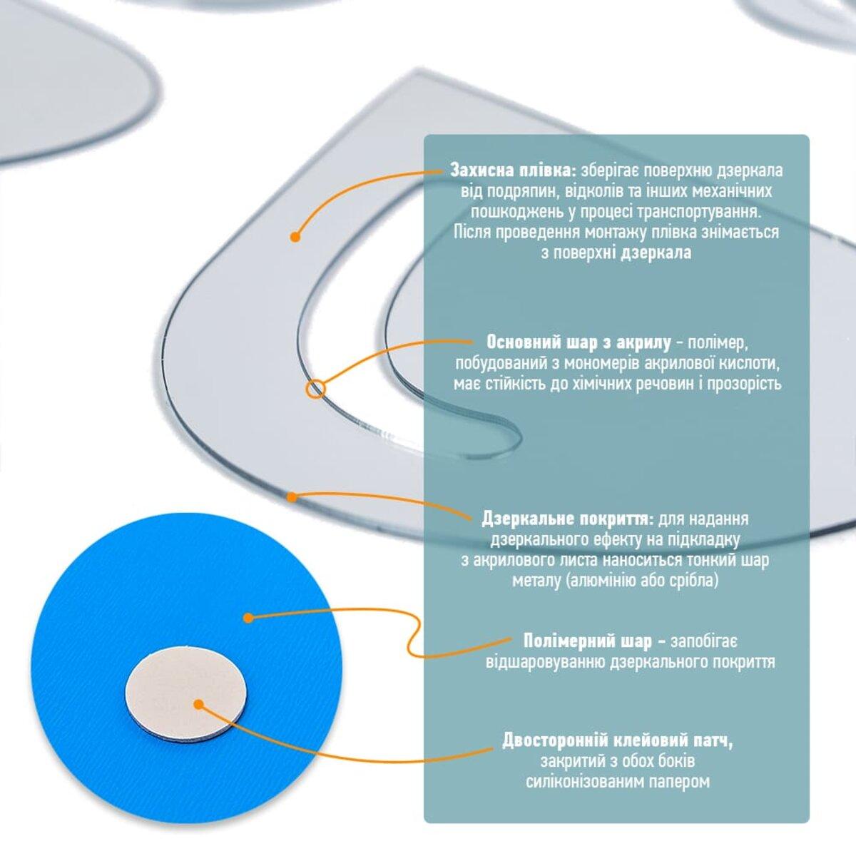 Декор дзеркальний акриловий самоклеючий Краплі 20 шт. Сріблястий (SW-00002492) - фото 4 Декор дзеркальний акриловий самоклеючий Краплі 20 шт. Сріблястий (SW-00002492) - фото 4