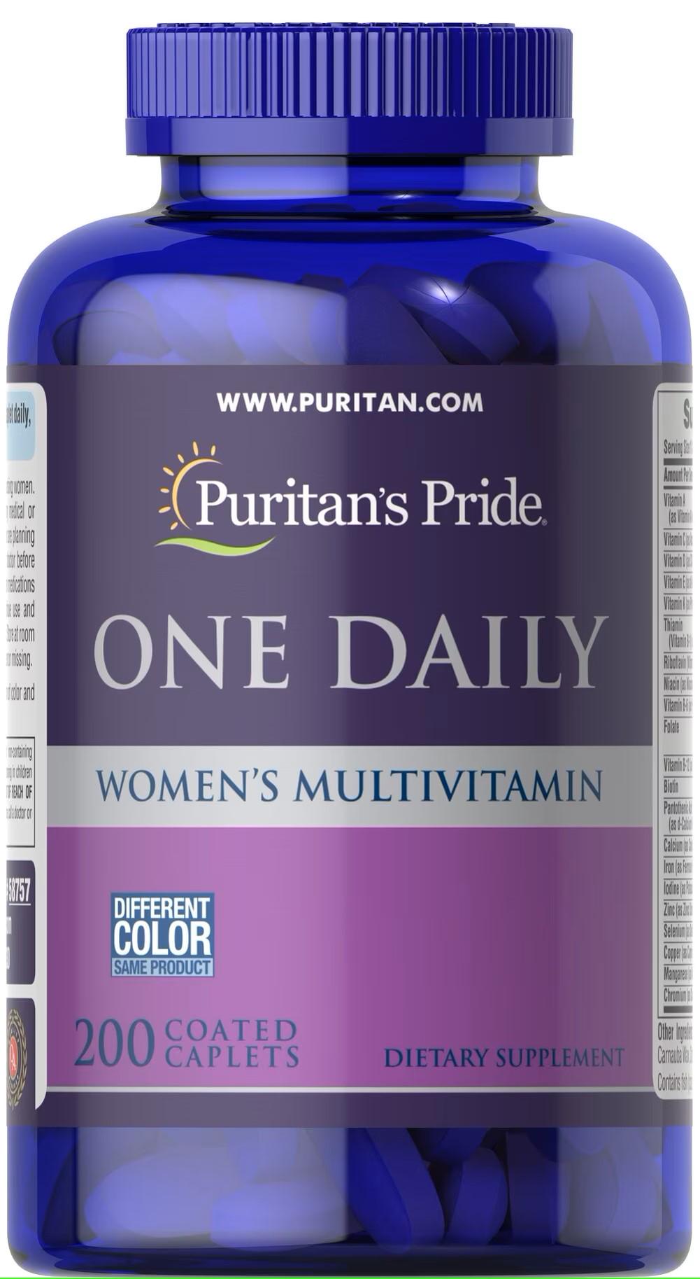 Мультивитамины для женщин Puritan's Pride One Daily Women's Multivitamin 200 капс.