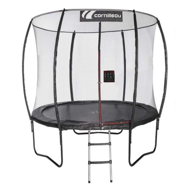 Батут с внутренней сеткой Cornilleau Springcare 244 см Черный (3222763110834)