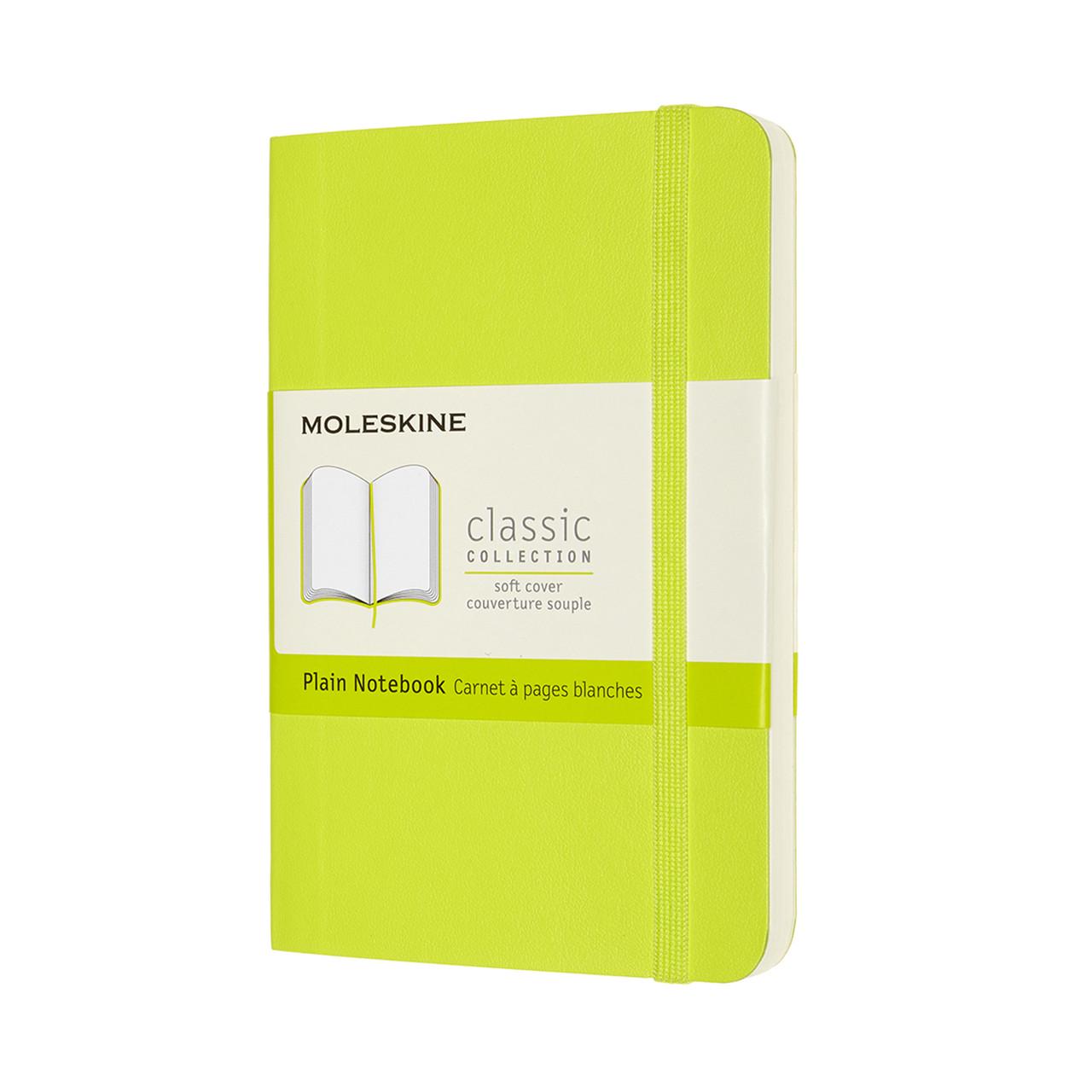 Блокнот Moleskine Classic карманный 9х14 см нелинованный мягкая обложка Зеленый