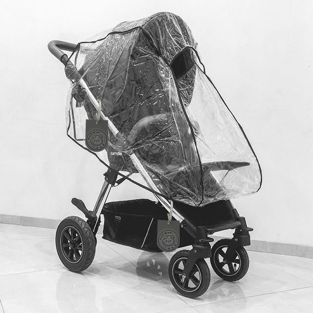 Чехол/накидка/дождевик на коляску 2в1 с окошком на запах (3967ПРЗЕ) - фото 4