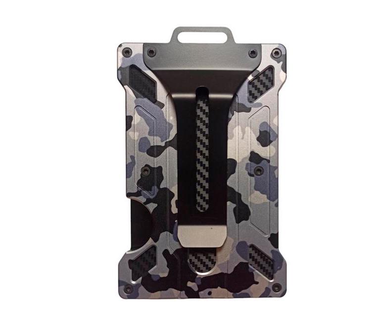 Картхолдер металлический Camo с RFID-защитой Grey