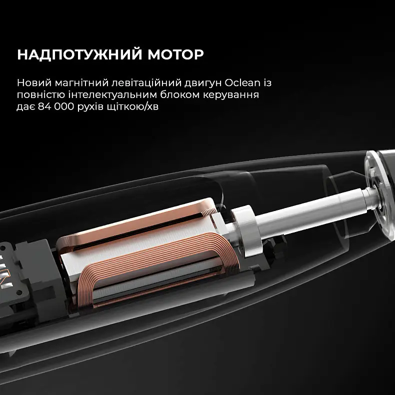 Електрична зубна щітка Oclean X Ultra Set OLED Black - фото 8